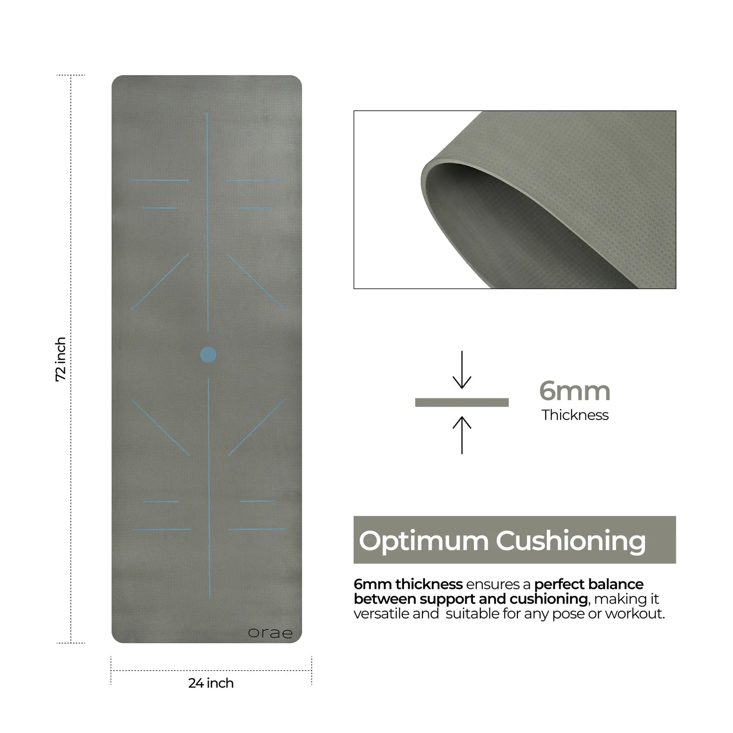 Santorini Rise Rectangle Yoga Mat #color_santorini#shape_rise-rectangle