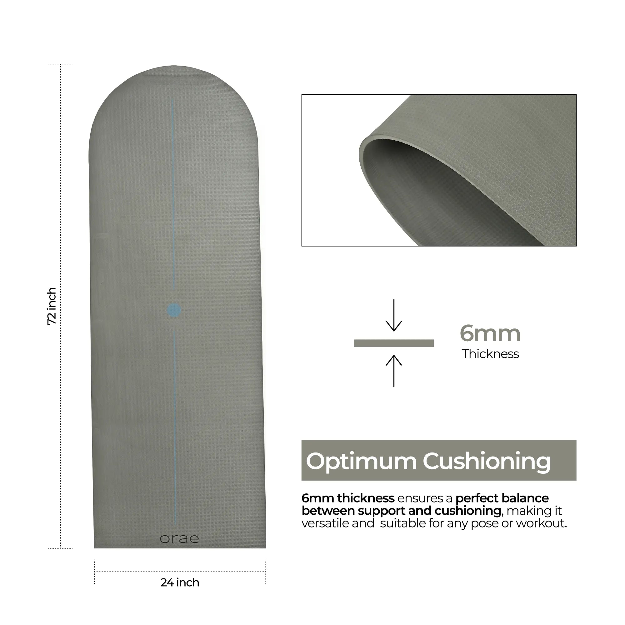Kyoto Sequence Arched Yoga Mat #color_kyoto#shape_sequence-arched