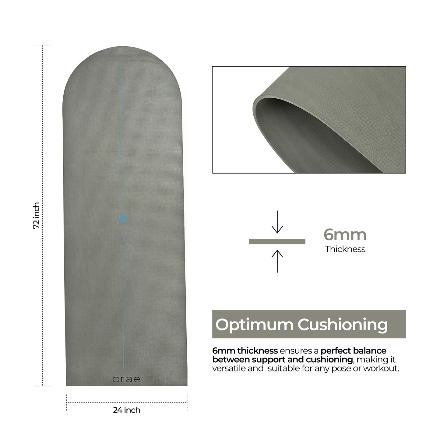 Kyoto Sequence Arched Yoga Mat #color_kyoto#shape_sequence-arched