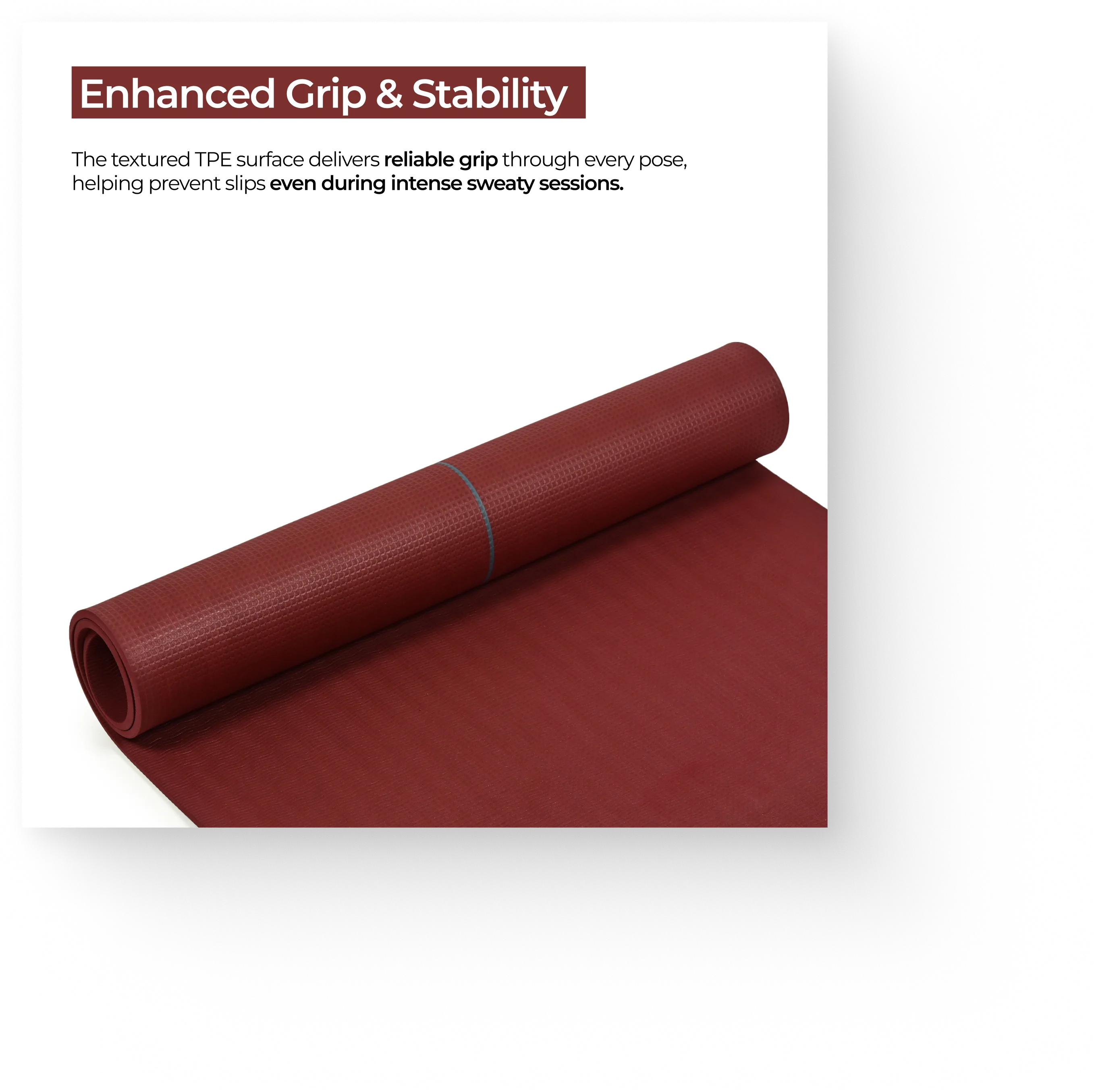 Tuscany Rise Rectangle Yoga Mat #color_tuscany#shape_rise-rectangle