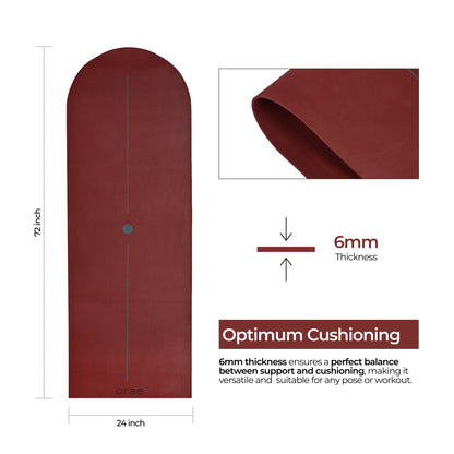 Tuscany Sequence Arched Yoga Mat #color_tuscany#shape_sequence-arched